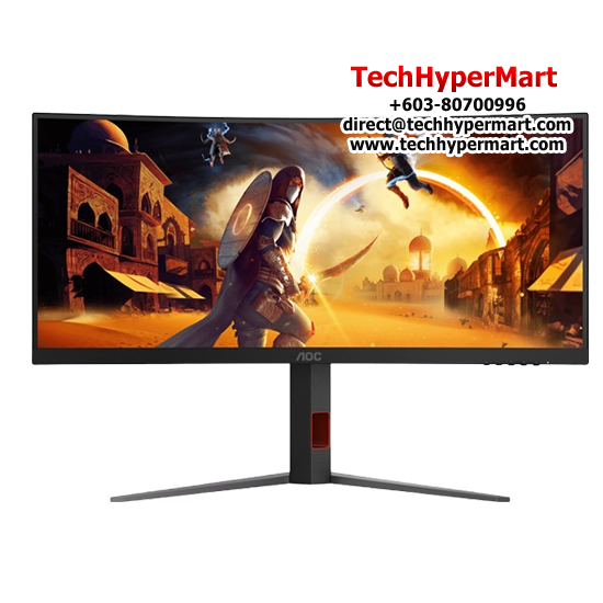 AOC CU34G4 34" Monitor (VA, 3440 × 1440, 1ms, 300cd/m², 180Hz, HDMI, DP)