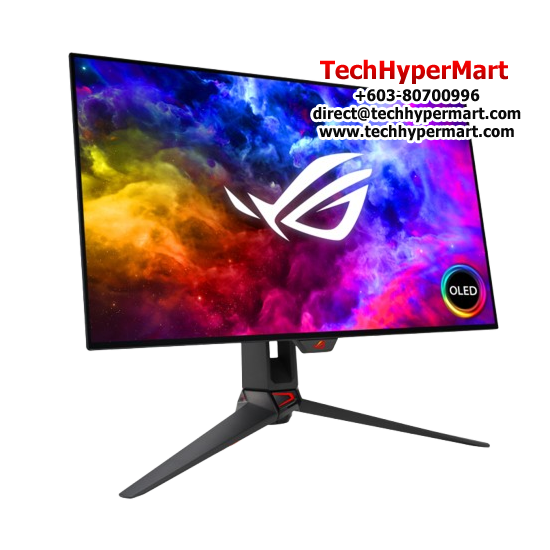 Asus PG27AQDM 26.5" Gaming Monitor (OLED, 2560 x 1440, 0.3ms, 450cd/m², 1:500:000:1, 240Hz, HDMI, DP, USB) Asus PG27AQDM 26.5" Gaming Monitor (OLED, 2560 x 1440, 0.3ms, 450cd/m², 1:500:000:1, 240Hz, HDMI, DP, USB)