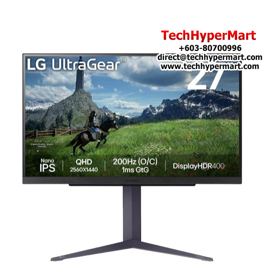 LG 27GS85Q 27" LED Monitor (IPS, 2560 x 1440, 1ms, 400cd/m2, 200Hz, HDMI, DP) LG 27GS85Q 27" LED Monitor (IPS, 2560 x 1440, 1ms, 400cd/m2, 200Hz, HDMI, DP)