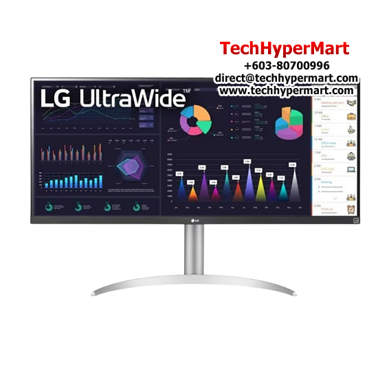 LG 34WQ650 34" LED Monitor (IPS, 2560 x 1080, 5ms, 400cd/m2, 100Hz, HDMI, DP, USB)