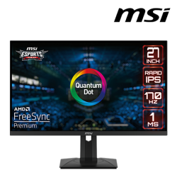 MSI G274QPF QD 27" Gaming Monitor (IPS, 2560 x 1440, 1ms , 300cd/m², 170Hz, HDMI, DP)