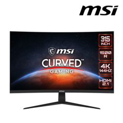 MSI G321CU 31.5" Gaming Monitor (Curve, 3840 x 2160, 4ms , 300cd/m², 144Hz, HDMI, DP)