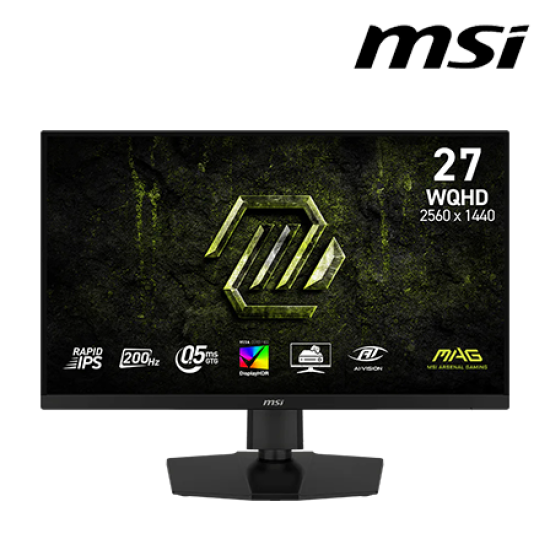 MSI MAG 274QPF E20 27" Gaming Monitor  (IPS, 2560 x 1440, 0.5ms , 300cd/m², 200Hz, HDMI, DP)