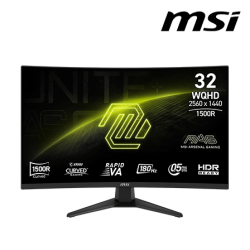MSI MAG 321CQF E18 31.5" Gaming Monitor  (VA, 2560 x 1440, 0.5ms , 300cd/m², 144Hz, HDMI, DP)
