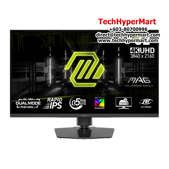 MSI MAG 322URDF E16 31.5" Gaming Monitor  (IPS, 3840 x 2160, 0.5ms , 400cd/m², 320Hz, HDMI, DP)