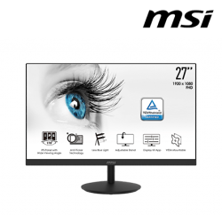 MSI Pro MP271 27" Gaming Monitor (IPS, 1920 x 1080, 5ms , 250cd/m², 75Hz, HDMI, D-Sub)