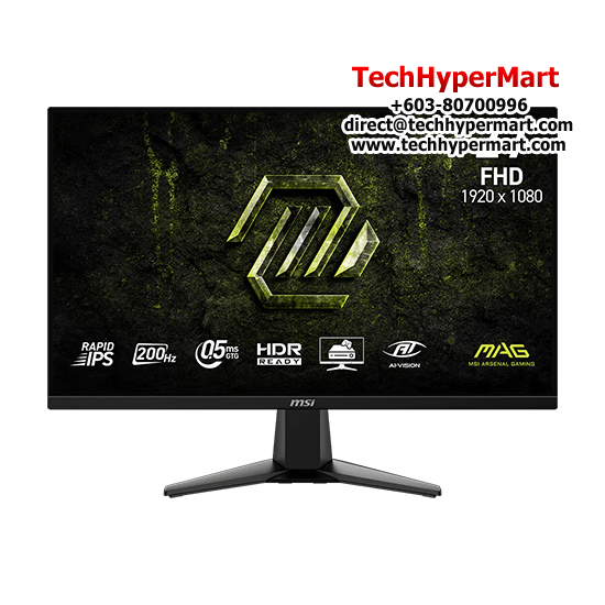 MSI MAG 275F E20 27" Gaming Monitor  (IPS, 1920 x 1080, 0.5ms , 300cd/m², 200Hz, HDMI, DP)