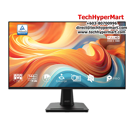 MSI PRO MP251 E14L 24.5" Monitor (IPS, 1920 x 1080, 1ms , 300cd/m², 144Hz, HDMI, DP)