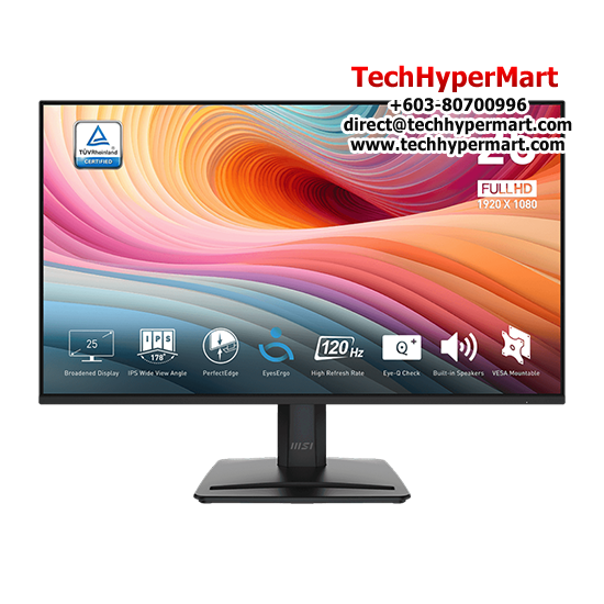 MSI PRO MP251 E2 24.5" Monitor (IPS, 1920 x 1080, 4ms , 300cd/m², 120Hz, HDMI, DP)