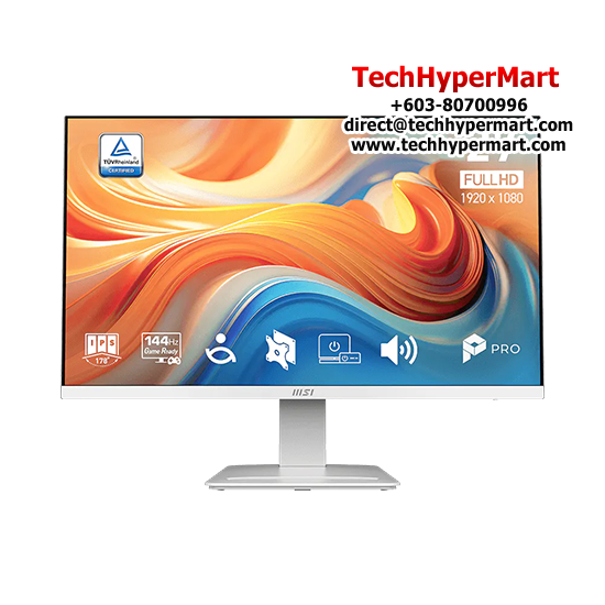 MSI PRO MP273W E14A 27" Monitor (IPS, 1920 x 1080, 1ms , 250cd/m², 144Hz, HDMI, DP, D-Sub)