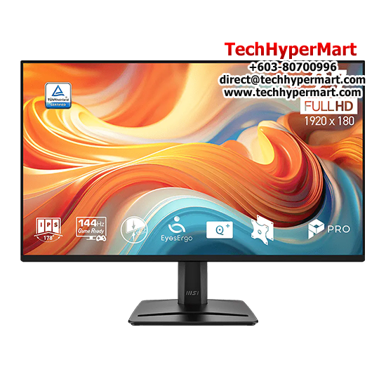 MSI PRO MP275 E14L 27" Monitor (IPS, 1920 x 1080, 1ms , 300cd/m², 144Hz, HDMI, D-Sub)