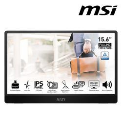 MSI Pro MP161 15.6" Monitor (IPS, 1920 x 1080, 4ms , 250cd/m², 60Hz, HDMI, Mini-HDMI)