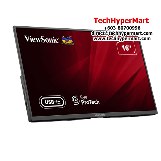 Viewsonic VA1650 15.6" Monitor (IPS, 1920 x 1080, 7ms, 250cd/m², 60Hz, Mini HDMI)