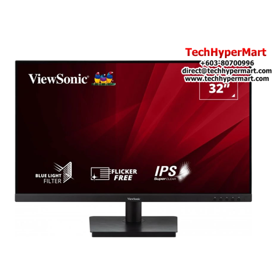 Viewsonic VA3209-2K-mhd 31.5" Monitor (IPS, 2560 x 1440, 4ms, 250cd/m², 75Hz, HDMI, DP)