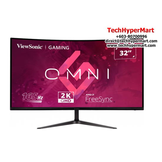 Viewsonic VX3218C-2K 31.5" Curve Monitor (VA, 2560 x 1440, 4ms, 250cd/m², 165Hz, HDMI, DP)
