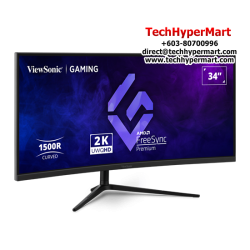 Viewsonic VX3418C-2K 34" Monitor (VA, 3840 x 2160, 1ms, 250cd/m², 180Hz, HDMI, DP)