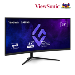Viewsonic VX3418C-2K 34" Monitor (VA, 3840 x 2160, 1ms, 250cd/m², 180Hz, HDMI, DP)