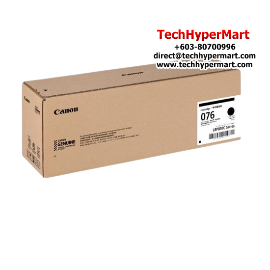 Canon Cartridge 076 BK Black Toner (6570C001AA) (3100 Pages Yield, For LBP811Cx)