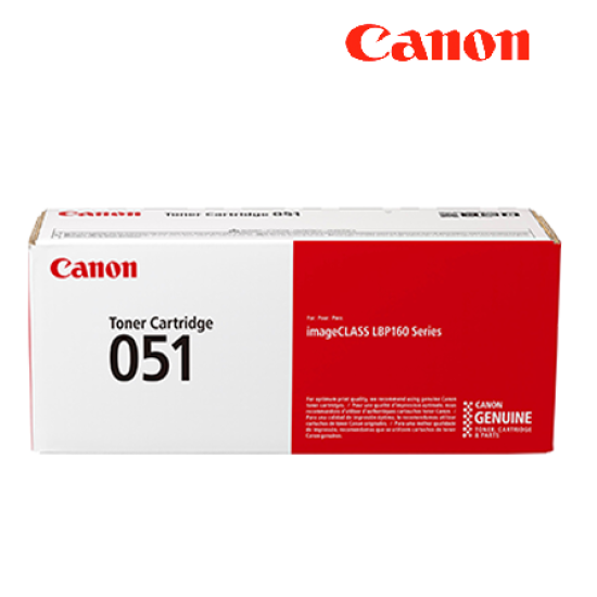 Canon Cart-051 Black Toner Cartridges (2168C003AA) (Original Cartridge, 1,700 Pages Yield, For LBP162DW)