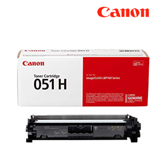 Canon Cart-051H Black Toner Cartridges (2169C003AA) (Original Cartridge, 4,100 Pages Yield, For LBP162DW)