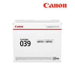 Canon Cartridge 039 Black Toner (0287C001AA, Up to 11000pgs, For LBP351x, LBP352x)