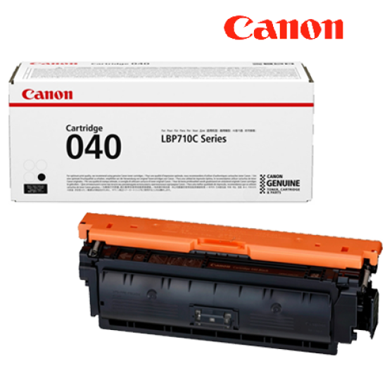 Canon Cartridge 040 Bk  Toner (0460C001AA) (Original Cartridge, 6,300 Pages, For LBP712Cx)