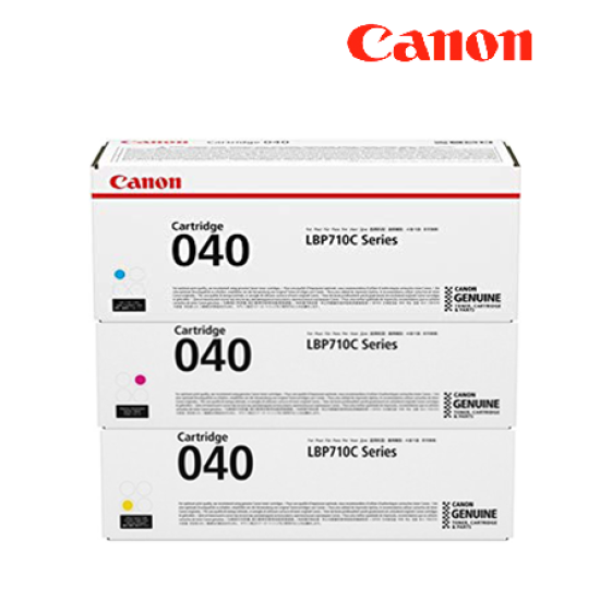 Canon 040 0458C001AA (C), 0456C001AA(M), 0454C001AA(Y) Toner Cartridges (For LBP712Cx)