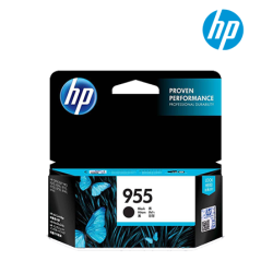 HP 955 Black Ink Cartridge (L0S60AA, 10.5pl Ink Drop, Up to 1000pgs, For D9L63A, D9L18A, D9L19A, D9L20A, 7740)