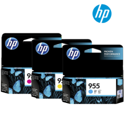HP 955 L0S51AA(C), L0S54AA(M), L0S57AA(Y) Color Ink Cartridge (For D9L63A, D9L18A, D9L19A, D9L20A, 7740)