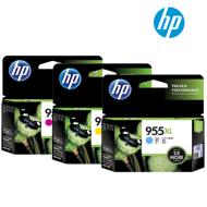 HP 955XL L0S63AA(C), L0S66AA(M), L0S69AA(Y) High Yield Color Ink Cartridge (For OfficeJet Pro 7720, 7730, 7740, 8210, 8710, 8720, 8730)