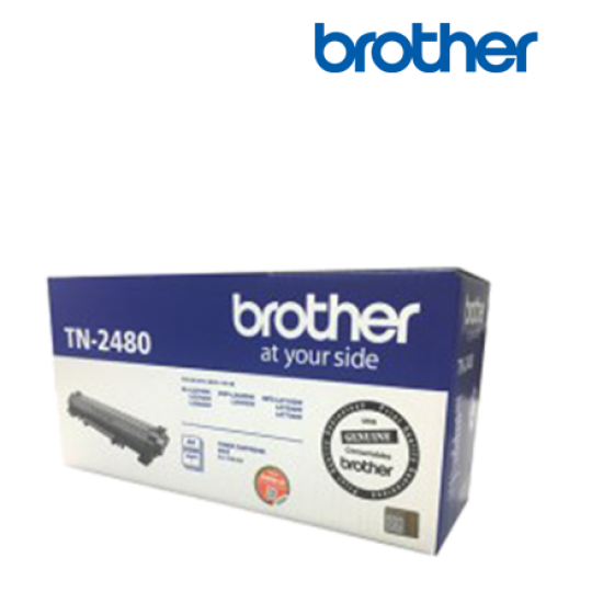 Brother TN-2480 Black Toner (Up to 3,000 pgs, For HL-L2370DW / HL-L2385DW / DCP-L2550DW)