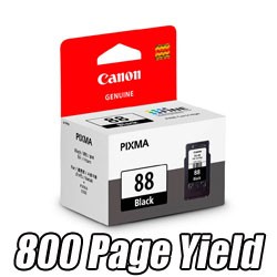Canon PG-88BK Original Cartridge (21ml, For E500, E510, E600. E610 Printer)