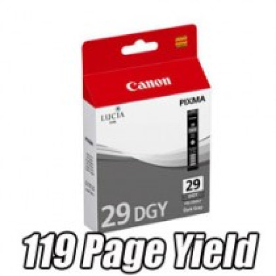 Canon PGI-29DGY Ink Tank (For PIXMA PRO-1, Original Cartridge, 119 Page Yield)