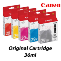 Canon Color Series PGI-29(G), B003AA(C), PGI-29(M), PGI-29(Y), PGI-29(R) Ink (For PIXMA PRO-1 Printer)