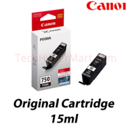 Canon PGI-750 Black Pigment Ink Tank (15ml, For MG5470, 6370, iP7270, MX727)