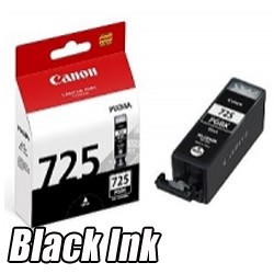 Canon PGI-725 BK Black Ink Cartridge (For iP4870/ 4970, MG5170/ 5270/ 5370, MX886, iX6560)
