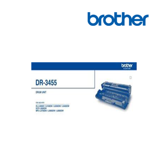 Brother DR-3455 Black Drum Unit (Up to 30000pgs, For HL-L5000D, HL-L6200DW, HL-L6400DW)