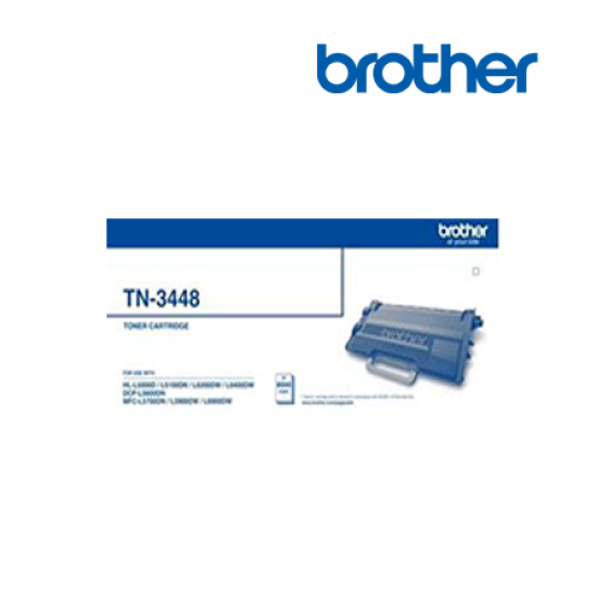Brother TN-3448 High Yield Black Toner (Up to 8000pgs, For HL-L5000D, HL-L6200DW, HL-L6400DW) Brother TN-3448 High Yield Black Toner (Up to 8000pgs, For HL-L5000D, HL-L6200DW, HL-L6400DW)
