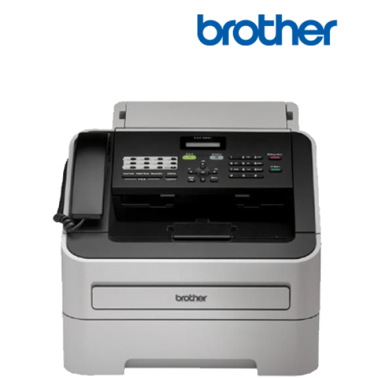 Brother Mono Laser FAX-2840 AIO Fax Machines (Print, Copy, Fax, Auto Duplex, ADF, PC Connectivity)