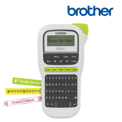 Brother PT-H110 Easy Portable Label Printer (Size: 3.5, 6, 9, 12mm Tape, 180dpi, Manual Cutter)
