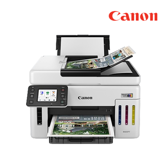 Canon Ink Tank GX6170 Printer (Print, Scan,Copy, A4 Print, 24 ipm Mono / 15.5 ipm Colour, Auto Duplex, Wireless, Wireless Direct, Ethernet, ADF)