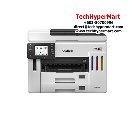 Canon Ink Tank GX7170 AIO Printer (Print, Copy, Scan, Fax, A4 Print, 24ipm Mono / 15.5 ipm Colour, Auto Duplex, Wireless, Wireless Direct, Ethernet, ADF)