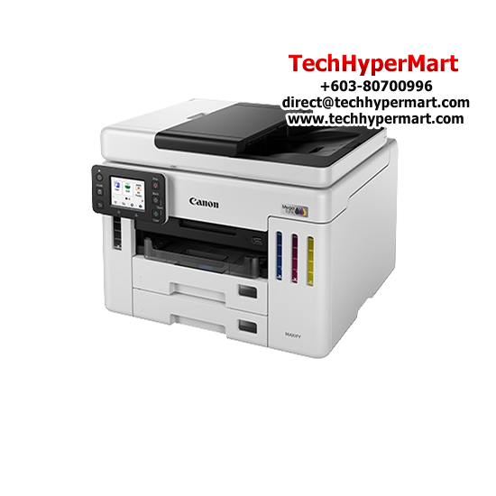 Canon Ink Tank GX7170 AIO Printer (Print, Copy, Scan, Fax, A4 Print, 24ipm Mono / 15.5 ipm Colour, Auto Duplex, Wireless, Wireless Direct, Ethernet, ADF)