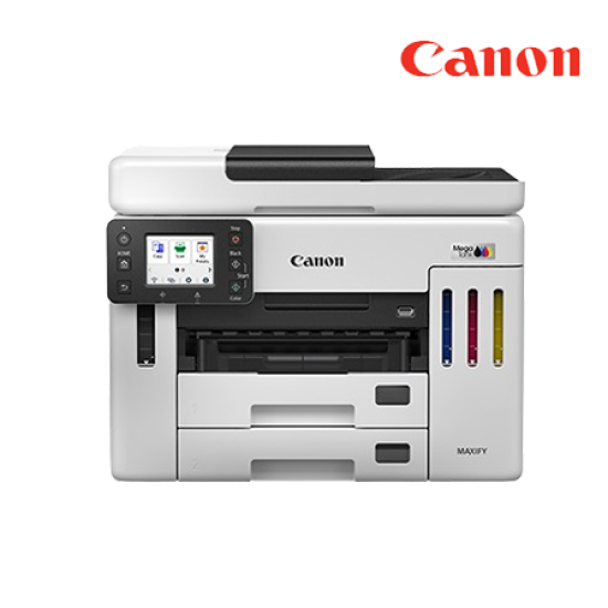 Canon Ink Tank GX7170 AIO Printer (Print, Copy, Scan, Fax, A4 Print, 24ipm Mono / 15.5 ipm Colour, Auto Duplex, Wireless, Wireless Direct, Ethernet, ADF)
