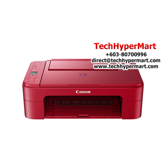 Canon E3370 Color Inkjet 3-in-1 Printer (Print, Copy, Scan, Wifi, Print: up to 7.7ipm, 4.0ipm, 4800 x 1200dpi)