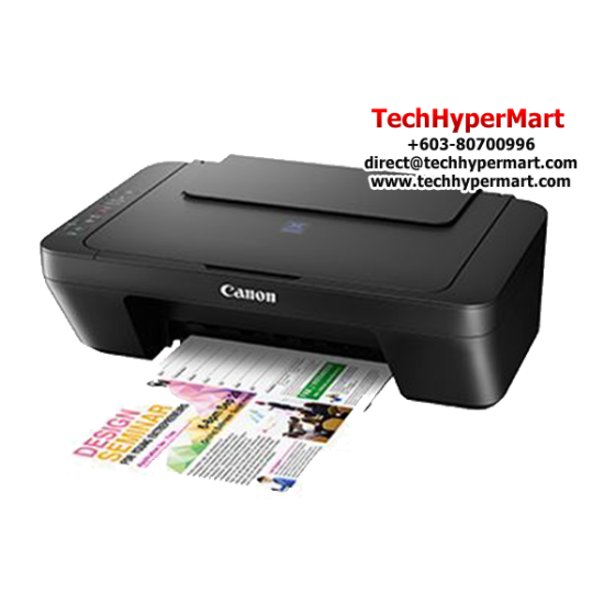 Canon PIXMA Inkjet E410 AIO Printer (Print, Scan, Copy, ISO 8 ipm(M), 4 ipm(C), Manual Duplex, Wired)