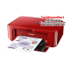 Canon RED Color Inkjet PIXMA E560 AIO Printer (Print, Scan, Copy, Wireless, Auto duplex)