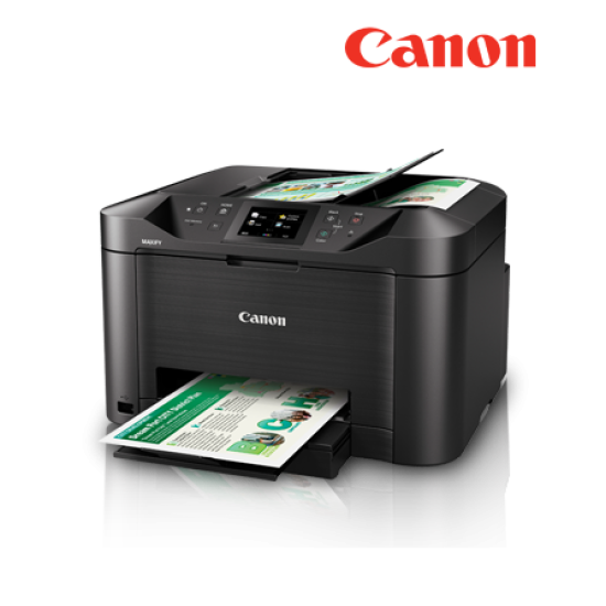 Canon Color Inkjet MAXIFY MB5470 AIO Printer (Print, Copy, Scan, Fax, Auto Duplex, ADF, Wireless)