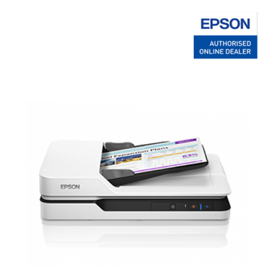 Epson WorkForce DS-1630 Scanner (A4 Flatbed, 1200 x 1200dpi, 3-pass duplex ADF, 50 sheets ADF)