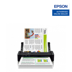 Epson DS-360W Sheet-fed Document Scanner (RGB LED, CIS Sensor Type, ADF, Wi-Fi Portable)